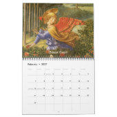 Vintage Engel der Renaissance, antike Kunst Kalender (Feb 2027)