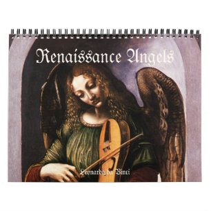 Vintage Engel der Renaissance, antike Kunst Kalender