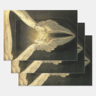 Vintage Engel, die über Jesus Christus schweben Geschenkpapier Set