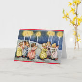 Vintage Engel Geburtstagskarte Karte (Gelbe Blume)