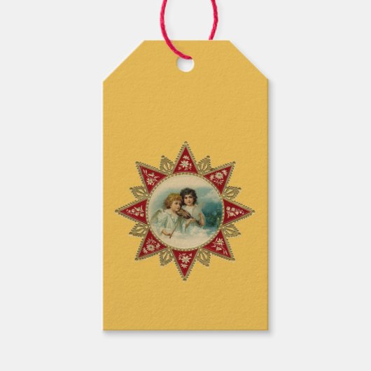 Vintage Engel Geschenkanhänger (Vorderseite)