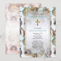 Vintage Engel | Gold Cross Girl-Bestätigung