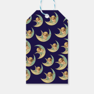 Vintage Engel in den Crescent Moons Geschenkanhänger