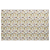 Vintage Engel in der Wolkendecke Stoff (Fat Quarter (45,7 x 55,9 cm))