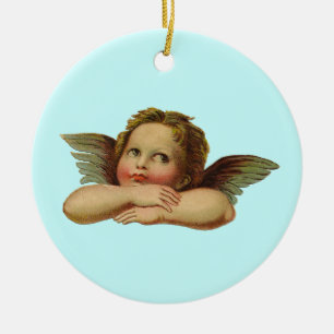 Vintage Engel Keramikornament