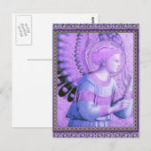 Vintage-Engel-Kunstwerk Postkarte (Vorne/Hinten)