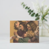 Vintage Engel Malerei Postkarte (Stehend Vorderseite)