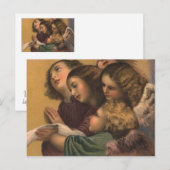 Vintage Engel Malerei Postkarte (Vorne/Hinten)