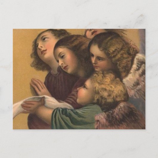 Vintage Engel Malerei Postkarte (Vorderseite)