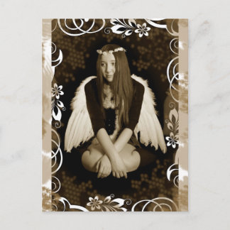 Vintage Engel Postkarte