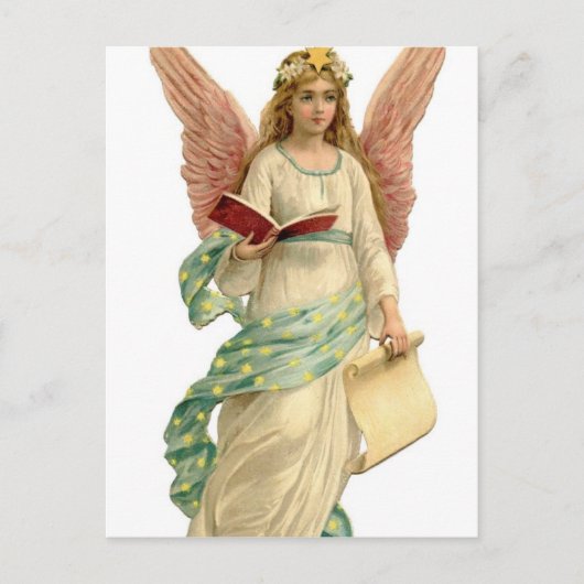 Vintage Engel Postkarte (Vorderseite)