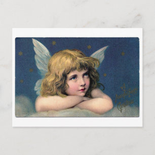 Vintage-Engel Postkarte