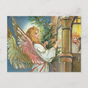 Vintage-Engel Postkarte