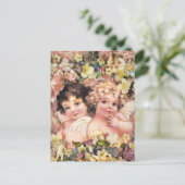 Vintage Engel Postkarte (Stehend Vorderseite)