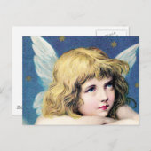 Vintage Engel Postkarte (Vorne/Hinten)