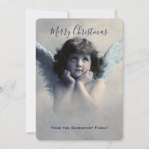 Vintage Engel Retro Frohe Weihnachten