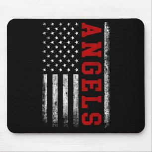 Vintage Engel Sportname Athletic Text Geschenk Män Mousepad