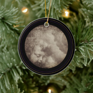 Vintage Engel & Stormy Heaven / Weihnachten Keramik Ornament