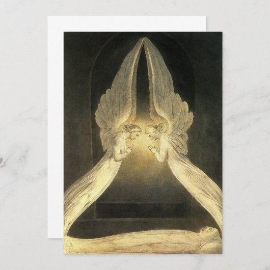 Vintage Engel über Jesus Christus (Vorne/Hinten)