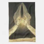 Vintage Engel über Jesus Christus Geschirrtuch (Vertikal)