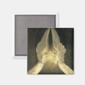 Vintage Engel über Jesus Christus Magnet (Vorderseite/Rückseite)