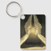 Vintage Engel über Jesus Christus Schlüsselanhänger (Vorderseite)