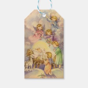 Vintage-Engel um das Jesuskind Geschenkanhänger
