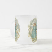 Vintage Engel- und Cross-Tasse Mattglastasse (Vorderseite Links)