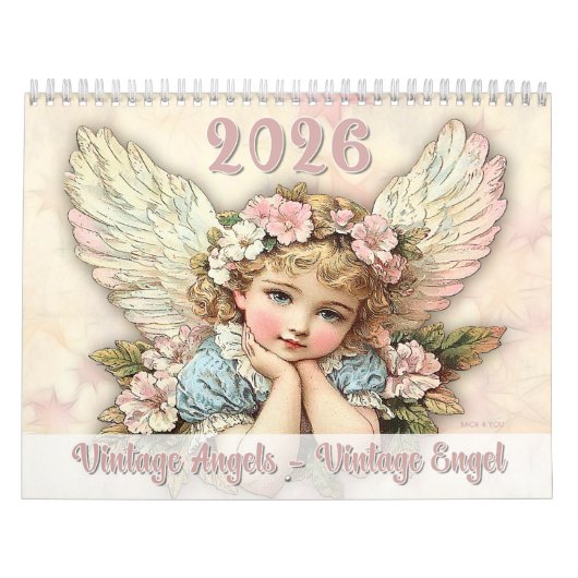 Vintage Engel - Vintag Engel 2026 Kalender (Titelbild)