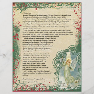 Vintage-Engel-Weihnachtsbrief