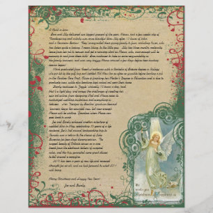 Vintage-Engel-Weihnachtsbrief
