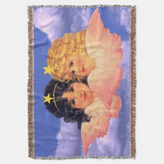 Vintage Engel werfen Decke (Vorderseite Vertikal)