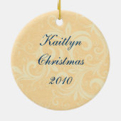 Vintage Engels-Verzierung Keramik Ornament (Hinten)