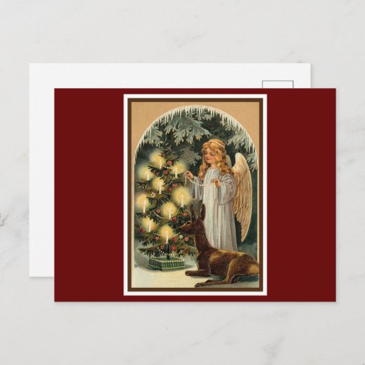 Vintage Engelsfeste Postkarte (Vorne/Hinten)