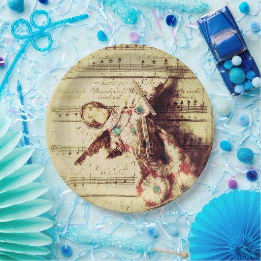 Vintage Engelsschmuck Pappteller (Party)