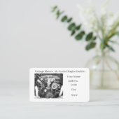 Vintage Engine Builder Business Card Visitenkarte (Stehend Vorderseite)