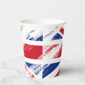Vintage England-Flagge Pappbecher (Rechts)