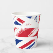 Vintage England-Flagge Pappbecher (Vorderseite)