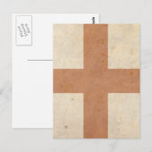 Vintage England-Flagge Postkarte (Vorne/Hinten)