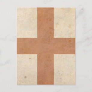 Vintage England-Flagge Postkarte