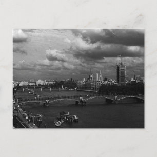 Vintage England London Die Themse Postkarte