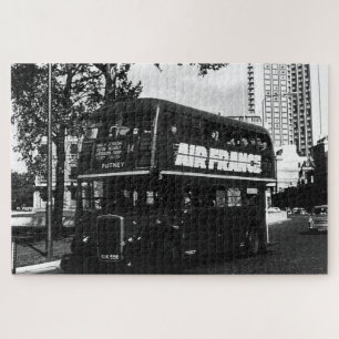 Vintage-England London Doppeldeckerbus Puzzle