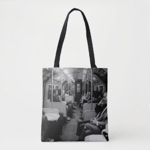 Vintage England London Eisenbahn im Inneren des Co Tasche