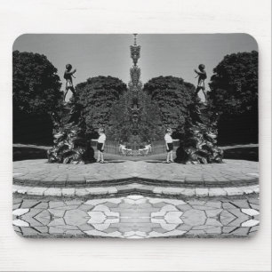 Vintage England London Peter Pan statue Kensington Mousepad