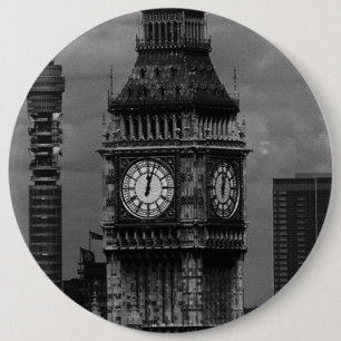 Vintage England London Postamt Turm Big Ben Button
