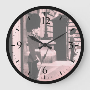 Vintage England London Wache vor Buckingham groß Große Wanduhr