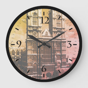 Vintage England London Westminster Abbey Großer Kr Große Wanduhr