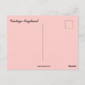 Vintage England Map Postkarte (Rückseite)