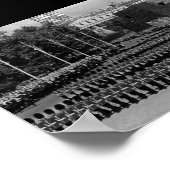 Vintage Engländer-Garden marschieren in langsamer  Poster (Ecke)