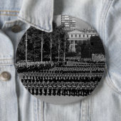 Vintage Engländer-Garden marschieren langsam 1970 Button (Beispiel)
